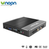 Mini PC Fanless Industrial Office Personal Desktop Computer with Aluminum Case Intel Core i5-6200U Dual Core USB3.0 WiFi LAN SSD/HDD, Support Linux Windows 7/8/10