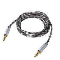 3.5mm Stereo Audio Cable Extension Male to Male Nylon Braided 10ft/3m Zerist Tangle-Free AUX Cable for Headphones, iPods, iPhones, iPads, Home/Car Stereos and More (Black)