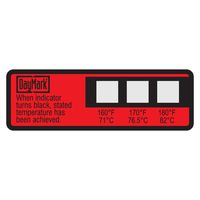DayMark Dishwasher Temperature Labels, 160 Degree F/170 Degree F/180 Degree F (Pack of 24)