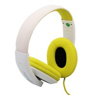 Connectland Over Ear 3.5mm Wired Headphone, Microphone Lightweight Adjustable Headband For Kids,Teens,Adults. iPhone iPad Tablet, Yellow CL-AUD63033