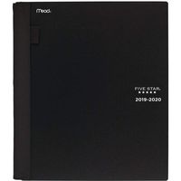 Five Star Student 2019-2020 Academic Year Weekly & Monthly Planner, Large, 8-1/2" x 11", Advance, Black (CAW65005)