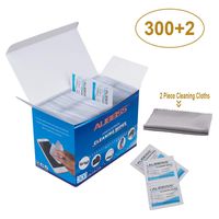 ALIBEISS Pre-Moistened Lens Wipes Screen Wipes for Glasses, Camera, iPad, Tablets, Smartphone, Screens and Other Delicate Surfaces,Pack of 300...
