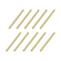 uxcell Brass Round Tube 2mm OD 0.5mm Wall Thickness 30mm Length Seamless Pipe Tubing for DIY Crafts 10 Pcs