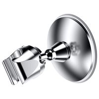 Vacuum Suction Cup Shower Head Holder Adjustable handheld shower head holder, Bidet Sprayer Reusable Removable Shower Bracket Shower Head wall mount Holder with Adhesive mat