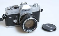 CANON FTB QL W/50MM F 1.4 CANON FD LENS AND STRAP, GREAT STUDENT FILM CAMERA
