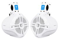 (2) EasyMount Soundbar/Roll bar Speakers 6.5" 500W Waterproof For Jeep Wrangler