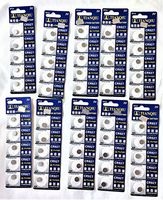 BRAND NEW CR927 Button Coin Cell Batteries Lithium Metal Manganese Dioxide 3.0v in Retail Blister Pack Cards (50)