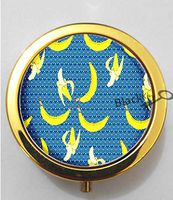 BlackKey Banana Pattern 3-Compartment Decorative Pocket Gift Box Case Organizer for Pill, Color 2 -995