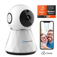 [2019 New] HD WiFi Camera Home Security Camera for Baby/Elder/Pet, Remote PTZ Live-Video, SD Card Auto Record, Motion Detection, 2-Way Audio, Night Vision, Cloud Storage
