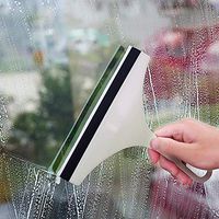 WNTHBJ Glass Scraper Cleaner, Soft Plastic Glass Brush Wiper, Simple Non-Slip Handle Glass Wiper(100 pcs)