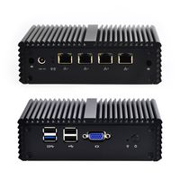 Qotom-Q190G4N-S08 Mini Computer Intel J1900 Quad Core up to 2.42GHz Router Firewall Mini PC (8G RAM + 128G SSD)