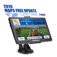 CARRVAS SAT NAV, GPS Navigation for Car with 7 Inches Bright Touch Screen Portable GPS Navigation for Truck and Hiking GPS Postcodes and Address Search, Speed Alerts, POI Lane Assistance