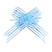10 Pcs 50mm Organza Ribbon Pull Bows Wedding Party Car Decoration DIY Gift Wrap - Lightblue Ameesi