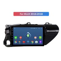 Foof Android Car Navigation Stereo with 10 Inches Touch Screen for Toyota Hilux 2016-2018 Car Entertainment Multimedia Radio,WiFi/BT Tethering Internet,Support 64G SD &More,Wifi1g+16g
