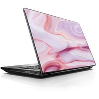 15 15.6 inch Laptop Notebook Skin vinyl Sticker Cover Decal Fits 13.3" 14" 15.6" 16" HP Lenovo Apple Mac Dell Compaq Asus Acer Pink Stone Marble Geode