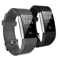 HANLESI Band Compatible for Fitbit Charge 2 Bands Original-Special Edition Soft Silicone Sport Strap Fitness Wristband for Fitbit Charge 2 HR, Men Women