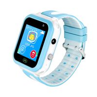 MIFXIN Kids Smart Watch Phone Waterproof Touch Screen Children Wrist Smartwatch with GPS Tracker Phone Call Camera SOS Anti-Lost Sport Intelligent Watch Gift for Boys Girls (Blue)