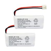 GEILIENERGY BT18433 BT-18433 BT184342 BT-184342 BT1011 BT-1011 Replacement Battery Compatible with AT&T and Vtech BT-8300 BATT-6010 89-1326-00-00 89-1330-01-00 CPH-515D Cordless Phone(Pack of 2)