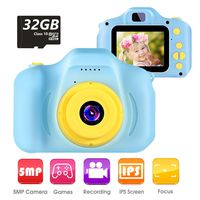 VATENIC Kids Camera Children Digital Cameras Toy 1080P 2.0" HD Toddler Video Recorder Shockproof Great Gifts for Kids Gifts for 3-10 Year Old Boys Girls (Blue)