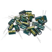 uxcell 20pcs Aluminum Radial Electrolytic Capacitor Low ESR Green 10uF 250V Life 3000H 8 x 12 mm High Ripple Current,Low Impedance