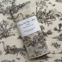 Gift Wrap Tissue - Romantic French Toile Design - Black on cream tissue (10 Ct)