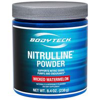 BodyTech Nitrulline Nitric Oxide Potentiator, Pumps Endurance to Help Energize Nourish Working Muscles, Watermelon (8.4 Ounce Powder)