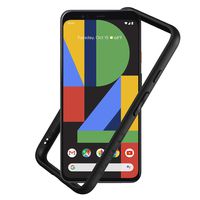 RhinoShield Bumper Case for Google Pixel 4 CrashGuard - Shock Absorbent Slim Design Protective Cover 3.5M/11ft Drop Protection - Black