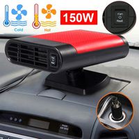 SONYANG Upgrade Car Heater 12V Fast Heating with Heating & Cooling Function Defroster Defogger Demister Heater Fan for Vehicle Windshield (Red)