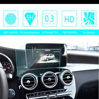 for 2016 2017 2018 Benz GLC 200 260 300 7-Inch 15090mm Car Screen Tempered Film Navigation Screen Protector HD Clear 9H Hardness Anti-Fingerprint Anti-Scratch