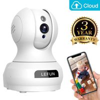 Baby Monitor, Lefun Wireless IP Security Camera WiFi Surveillance Pet Camera with Cloud Storage Two Way Audio Remote Viewing Pan Tilt Zoom Night Vision Motion Detect for Indoor Home Shop Office