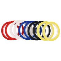 LGEGE 10pcs Assorted Colors Graphic Chart Tape, Artist Tape, 3mm Width, 164ft per roll (2 x Black, 2 x White, 2 x Blue, 2 x red, 2 x Yellow)