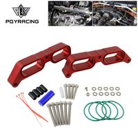 PQY Billet Power Block Intake Manifold Spacer for 13+ Subaru BRZ 13-16 Scion FR-S 17+ Toyota 86 FA20 Engine 19hp / 15tq Red