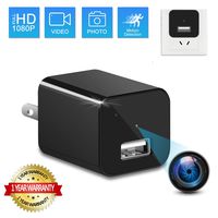 SUSZAVSS Charger Hidden Camera Wireless Video Recorder Nanny Cam USB Wall Adapter HD 1080P Mini Cams Plug for Home Office Security Motion Detection