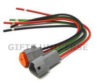 Deutsch DT 3-pin Pigtail Kit 14AWG Pure Copper GPT Wire, Made in USA