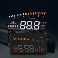 Heads up Speed Display for Cars, X5 OBDII HUD Head Up Display Windscreen Projector Speed Warning System Alarm 3inch