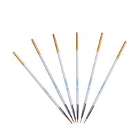 MEEDEN Detail Paint Brush Set - 6 Miniature Art Brushes for Fine Detailing & Art Painting - Acrylic, Watercolor, Oil - Miniatures, Models, Airplane Kits, Nail(Nylon Hair)