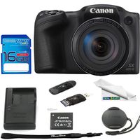 Canon PowerShot SX420 Digital Camera w/42x Optical Zoom - Wi-Fi & NFC Enabled (Black) - Deal-Expo Bundle