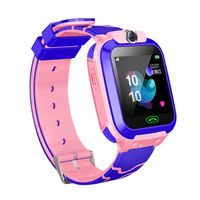 Jinjin Kids smartwatch Phone Watches for Children with Tracker sim Card sos Anti-Lost Call Boys and Girls Birthday Compatible Android iOS Touch Screen Voice Chat Remote Camera (B, Pink)