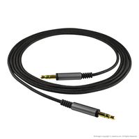 Geekria Apollo Upgrade Cable for Skullcandy Hesh, Hesh 2.0, Crusher, Grind, Aviator Headphones and More/Tangle-Free Premium Headphone Replacement Audio Cord (3.5mm Male to 3.5mm Male, Black 5ft)