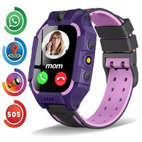 Kids Smart Watch Phone for Boys Girls Toddler Age 3-12 with GPS Tracker Dial Call SOS Camera Flashlight 1.54'' Touch Screen Math Game Alarm Clock Electronic Fence Gizmo Watch Students Birthday Gifts