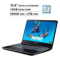 Acer Predator Helios 300 15.6 Inch FHD 1080P Gaming Laptop, Intel 6-Core i7-9750H up to 4.5 GHz, NVIDIA GeForce GTX 1660 Ti, 16GB DDR4 RAM, 256GB SSD (Boot) + 2TB HDD, Backlit KB, WiFi, Windows 10