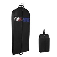 Univivi Garment Bags for Travel and Storage 54" Breathable Suit Bags with Two Zipped Pockets and One Zipped Shoe Bag