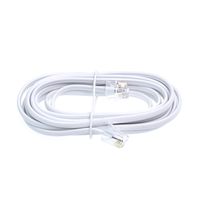 7 FT feet RJ11 6P6C Modular Telephone Extension Cable Phone Cord Line Wire (white)
