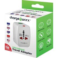 Charge Worx International Travel Adapter