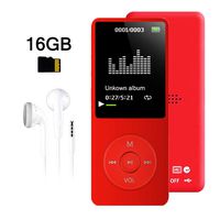 MP3 Player, Dyzeryk Music Player with 16GB Micro SD Card, Support Speaker, Photo Viewer, Video Play, FM Radio, Voice Recorder, E-Book Reader, Supports up to 128GB