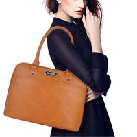 Laptop Tote Bag,15.6 Inch Laptop Bag for Women Classic Laptop Case Work Bags for Women,Brown