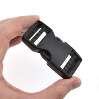 SGH Pro Quick Side Release Buckles 1" Wide 2 Pack Dual Adjustable No Sewing Clips Snaps Heavy Duty Plastic Replacement for Nylon Strap Backpack Fanny Pack Nylon Webbing Belt Dog Collars