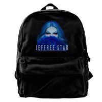 X Q X Canvas Laptop Backpack Jeffree Beauty Blogger Star for School Back Pack for Men Women