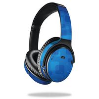 MightySkins Skin Compatible with Bose QuietComfort 35 Headphones - Blue Retro | Protective, Durable, and Unique Vinyl Decal wrap Cover | Easy to Apply, Remove, and Change Styles | Made in The USA