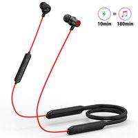 Wireless Earbuds, GEVO Bluetooth 5.0 Lightweight in-Ear Neckband Headphones, Fast Charging【16H Playtime+Connect 2 Devices at a time】 CVC8.0 Noise Cancelling IPX6 Waterproof Magnetic Earphone with Mic
